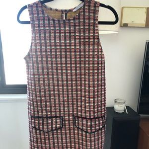Zara bright tweed mini dress